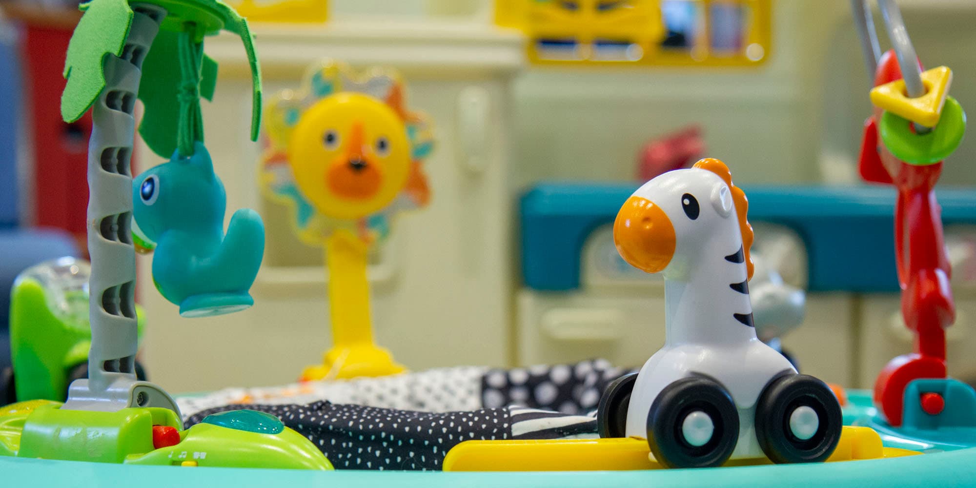 Colourful baby toys